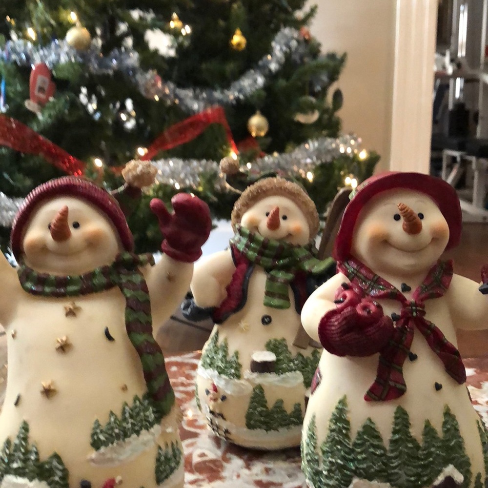 Home Interiors 3 Snowman Set